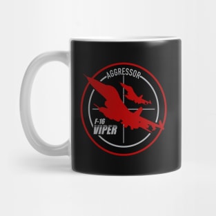 F-16 Viper Aggressor Patch Mug